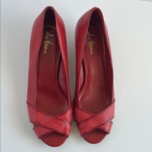 Cole Haan Women's Crimson Peep-Toe Heels